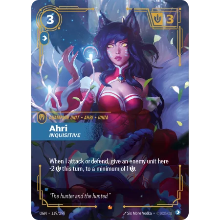 Ahri, Inquisitive OGN-119 | Origins | ProCards México