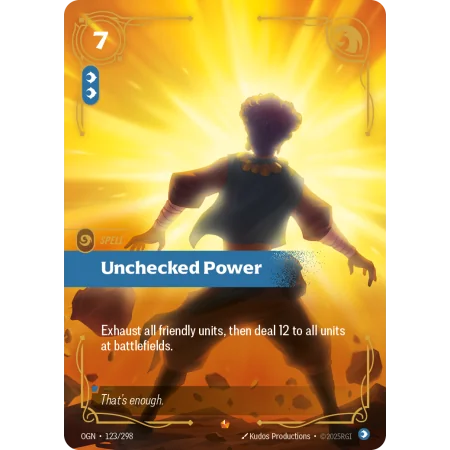 Unchecked Power OGN-123 | Origins | ProCards México