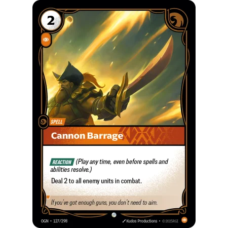 Cannon Barrage OGN-127 | Origins | ProCards México