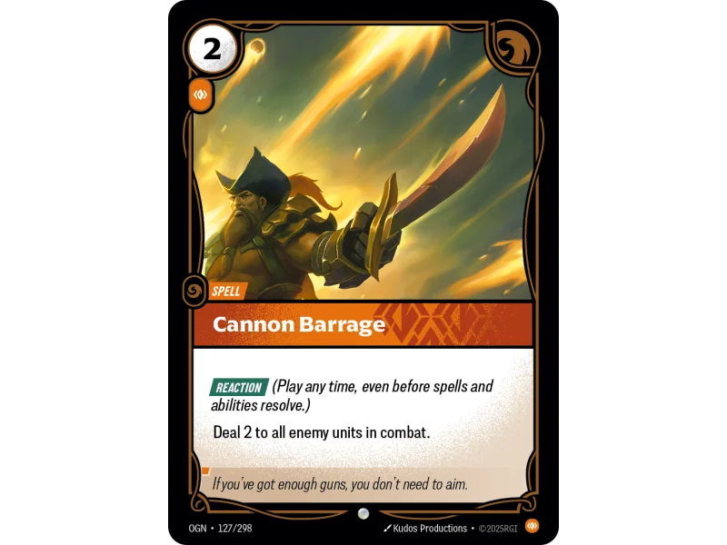 Cannon Barrage OGN-127 | Origins | ProCards México