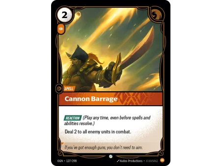Cannon Barrage OGN-127 | Origins | ProCards México