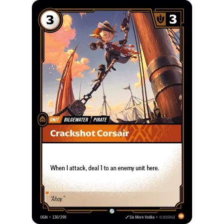 Crackshot Corsair OGN-130 | Origins | ProCards México