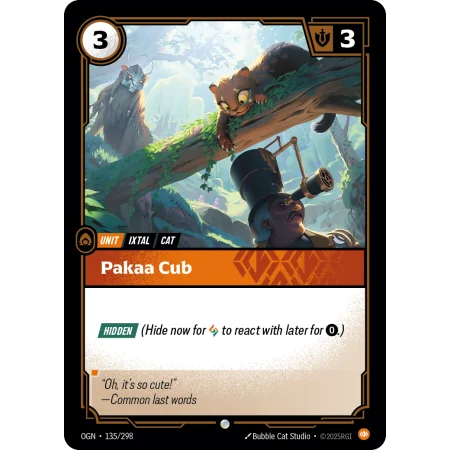 Pakaa Cub OGN-135 | Origins | ProCards México