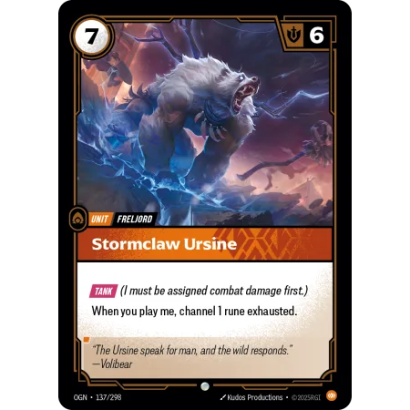 Stormclaw Ursine OGN-137 | Origins | ProCards México