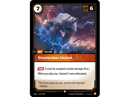 Stormclaw Ursine OGN-137 | Origins | ProCards México