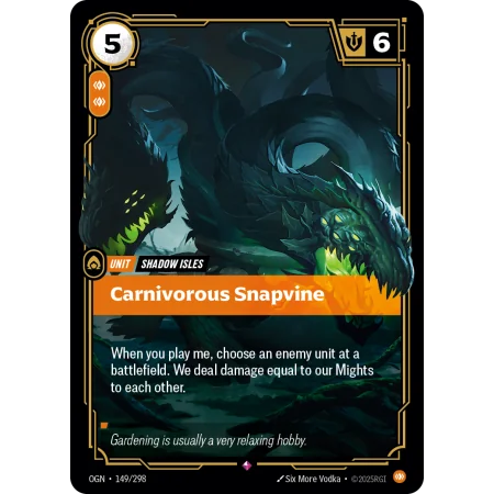 Carnivorous Snapvine OGN-149 | Origins | ProCards México