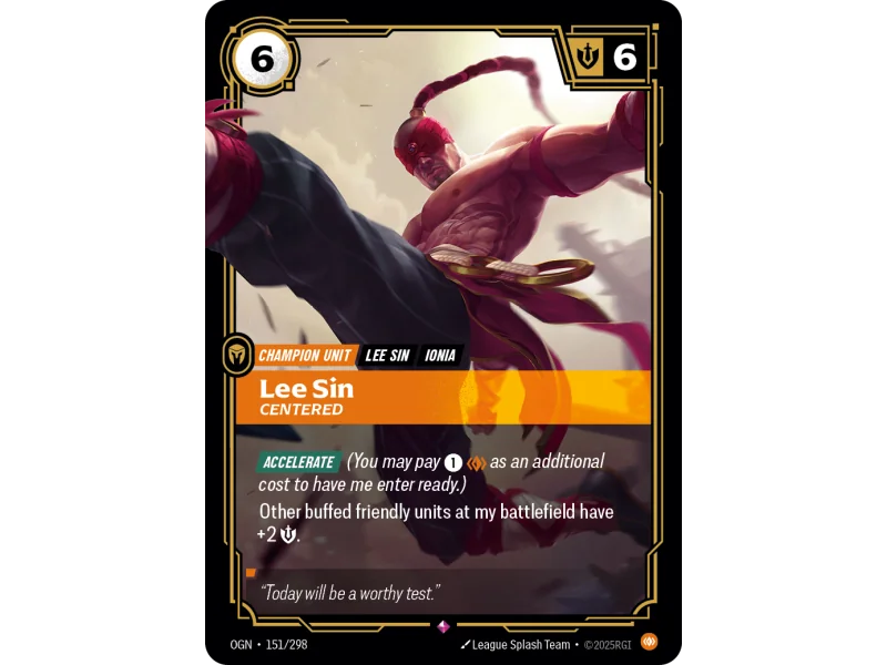 Lee Sin, Centered OGN-151 | Origins | ProCards México