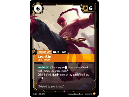 Lee Sin, Centered OGN-151 | Origins | ProCards México