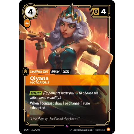 Qiyana, Victorious OGN-155 | Origins | ProCards México