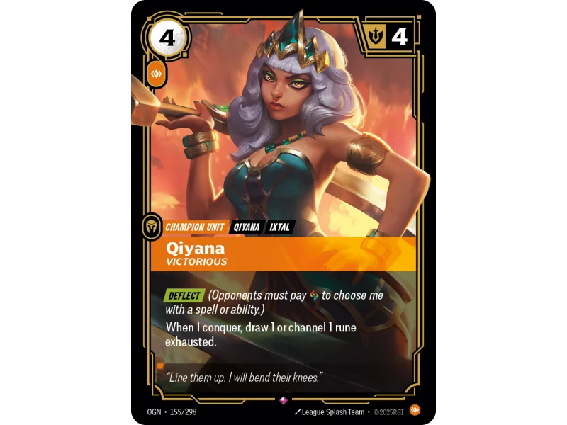 Qiyana, Victorious OGN-155 | Origins | ProCards México