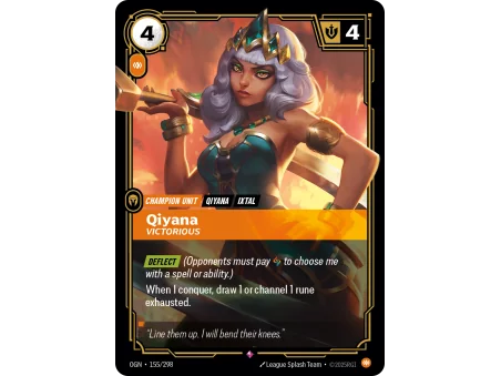 Qiyana, Victorious OGN-155 | Origins | ProCards México