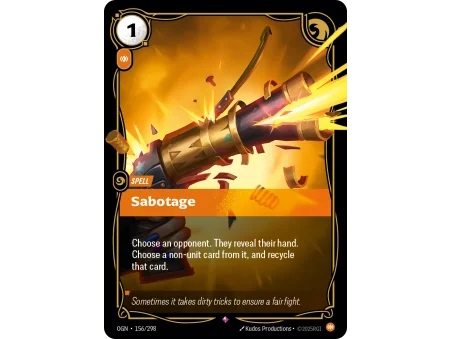 Sabotage OGN-156 | Origins | ProCards México