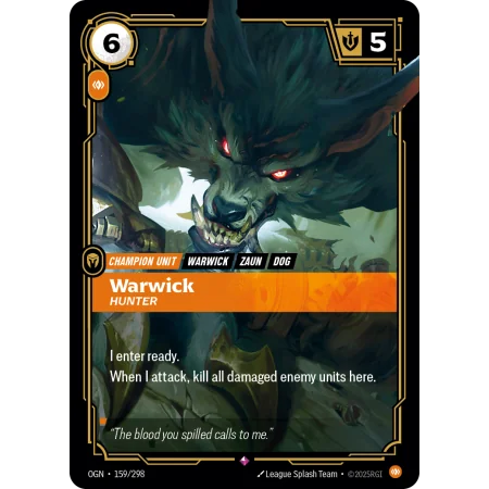 Warwick, Hunter OGN-159 | Origins | ProCards México
