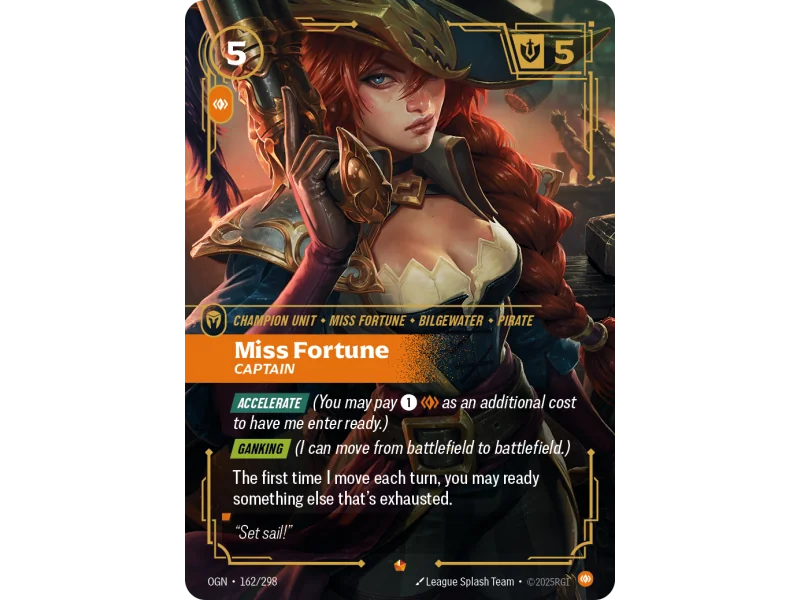 Miss Fortune, Captain OGN-162 | Origins | ProCards México