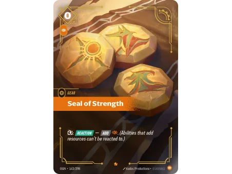 Seal of Strength OGN-163 | Origins | ProCards México