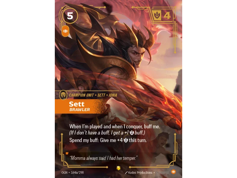 Sett, Brawler OGN-164A | Origins | ProCards México