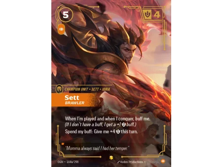Sett, Brawler OGN-164A | Origins | ProCards México
