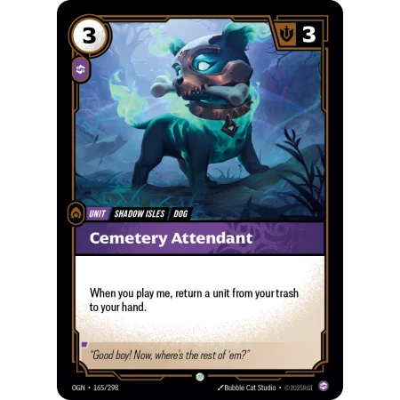 Cemetery Attendant OGN-165 | Origins | ProCards México