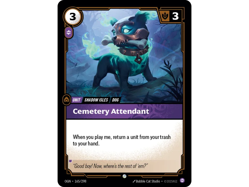 Cemetery Attendant OGN-165 | Origins | ProCards México