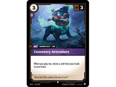 Cemetery Attendant OGN-165 | Origins | ProCards México