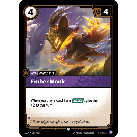 Ember Monk OGN-167 | Origins | ProCards México