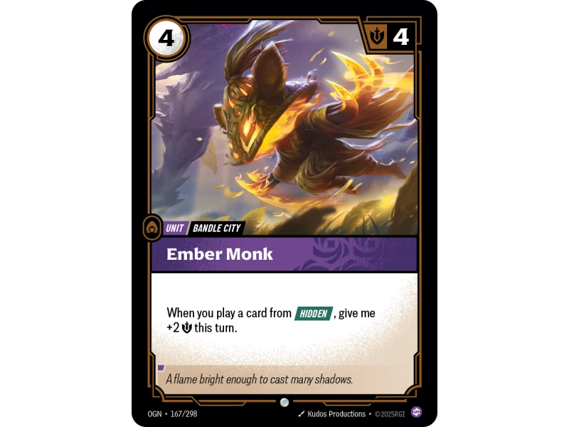 Ember Monk OGN-167 | Origins | ProCards México