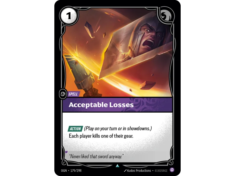 Acceptable Losses OGN-179 | Origins | ProCards México
