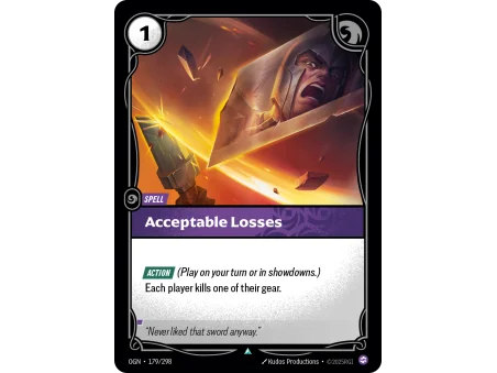 Acceptable Losses OGN-179 | Origins | ProCards México