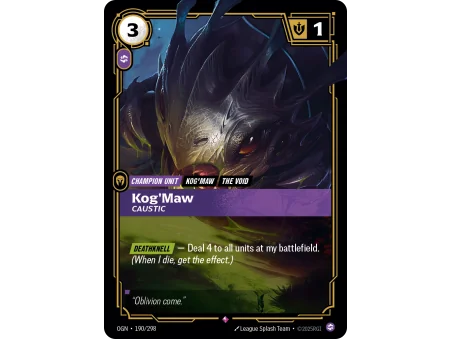 Kog'Maw, Caustic OGN-190 | Origins | ProCards México