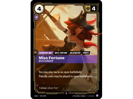 Miss Fortune, Buccaneer OGN-193 | Origins | ProCards México