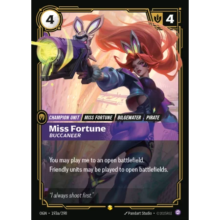 Miss Fortune, Buccaneer OGN-193A | Origins | ProCards México