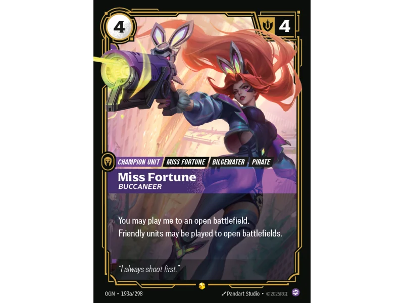 Miss Fortune, Buccaneer OGN-193A | Origins | ProCards México