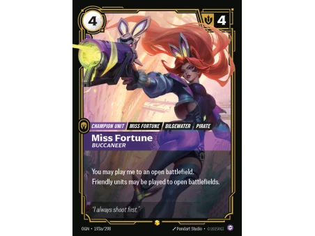 Miss Fortune, Buccaneer OGN-193A | Origins | ProCards México