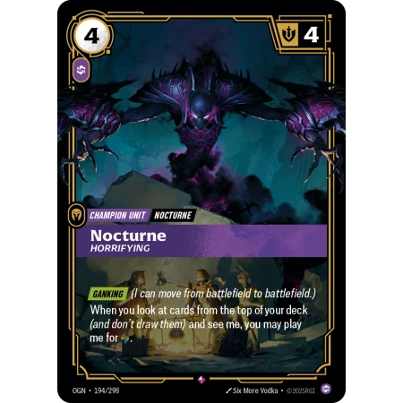Nocturne, Horrifying OGN-194 | Origins | ProCards México