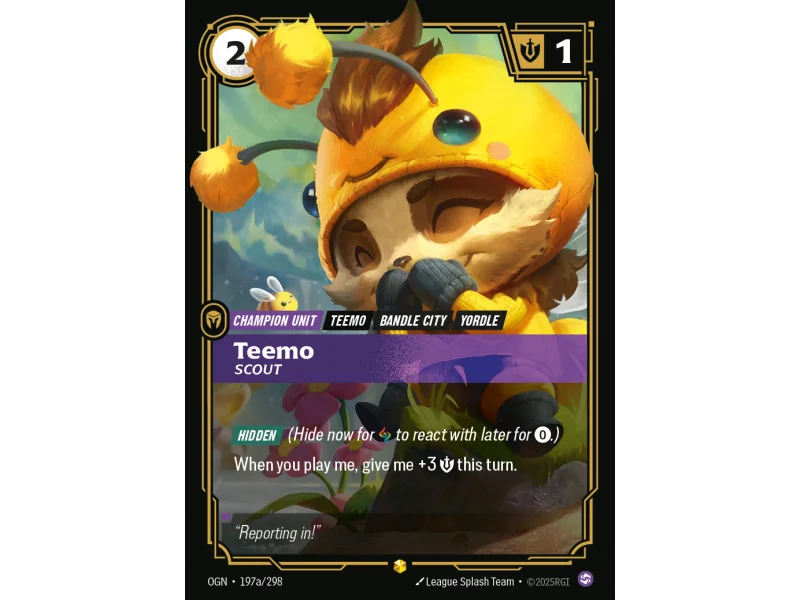 Teemo, Scout OGN-197A | Origins | ProCards México