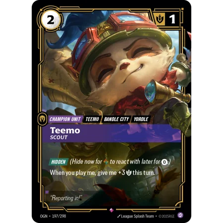 Teemo, Scout OGN-197 | Origins | ProCards México