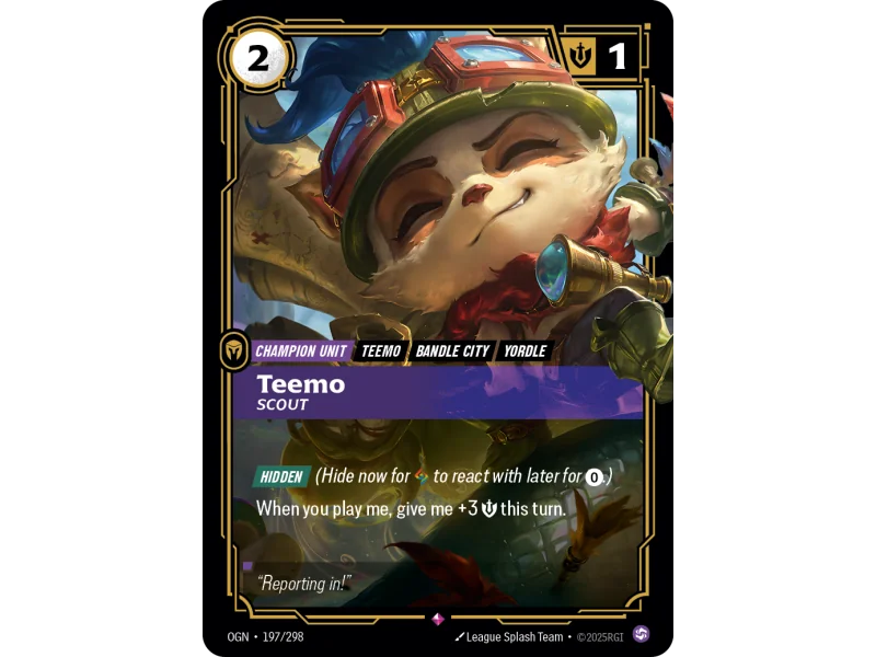 Teemo, Scout OGN-197 | Origins | ProCards México