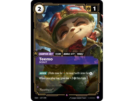 Teemo, Scout OGN-197 | Origins | ProCards México