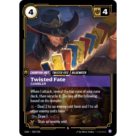 Twisted Fate, Gambler OGN-200 | Origins | ProCards México