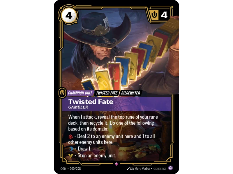 Twisted Fate, Gambler OGN-200 | Origins | ProCards México