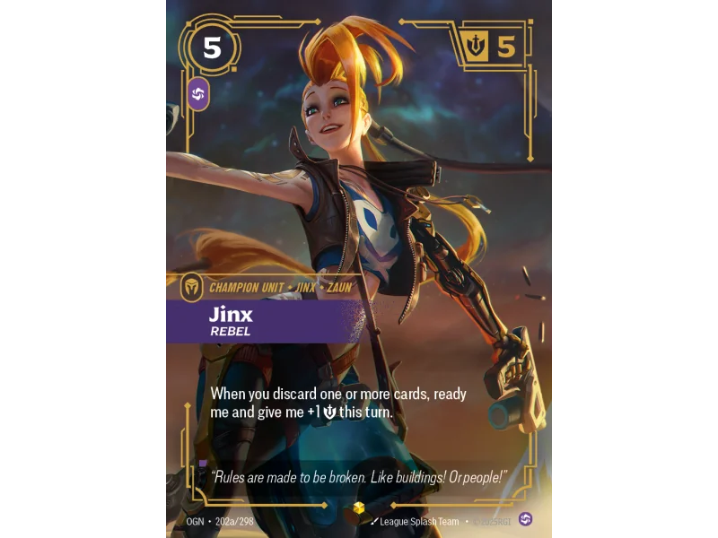 Jinx, Rebel OGN-202A | Origins | ProCards México