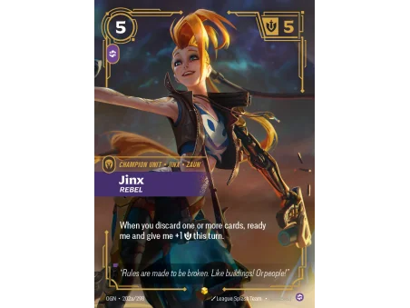 Jinx, Rebel OGN-202A | Origins | ProCards México