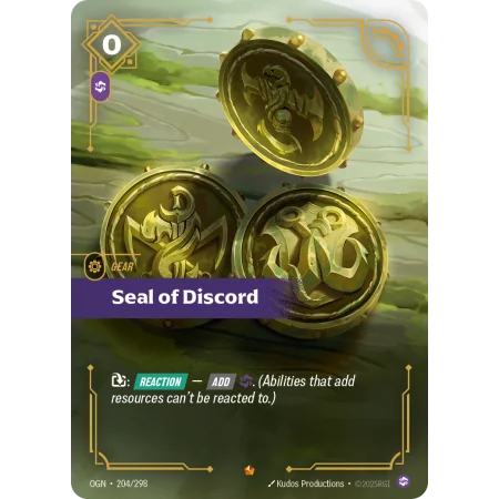 Seal of Discord OGN-204 | Origins | ProCards México