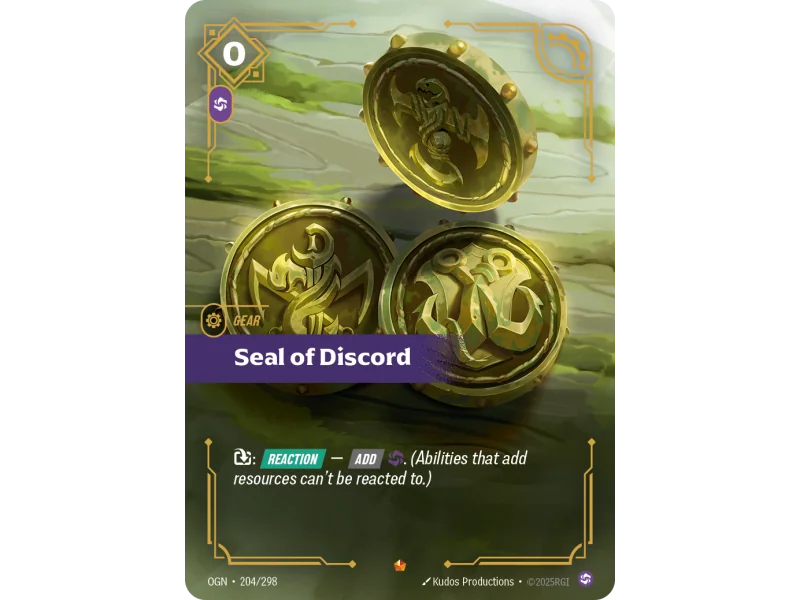 Seal of Discord OGN-204 | Origins | ProCards México