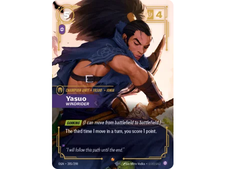 Yasuo, Windrider OGN-205 | Origins | ProCards México
