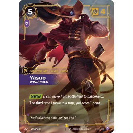 Yasuo, Windrider OGN-205A | Origins | ProCards México