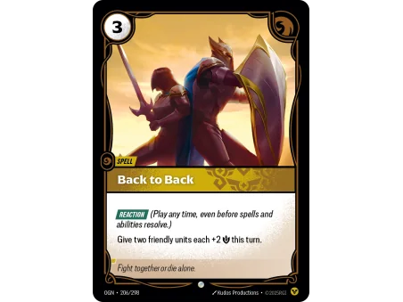 Back to Back OGN-206 | Origins | ProCards México