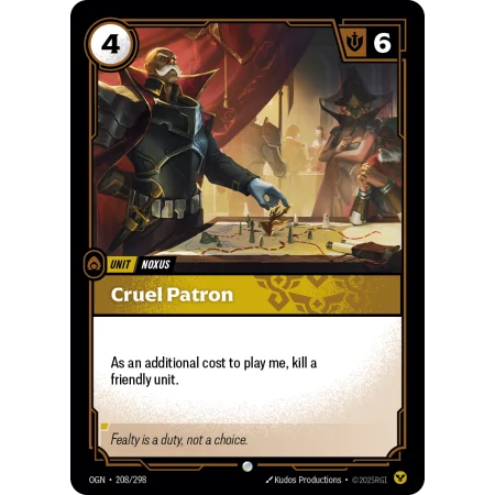 Cruel Patron OGN-208 | Origins | ProCards México