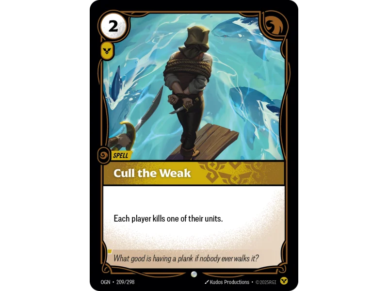 Cull the Weak OGN-209 | Origins | ProCards México