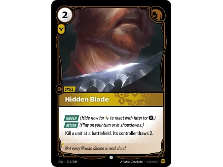 Hidden Blade OGN-213 | Origins | ProCards México